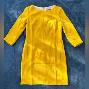 Sz 4 ☀️ Rag & Bone Yellow / Goldenrod 3/4 sleeve dress